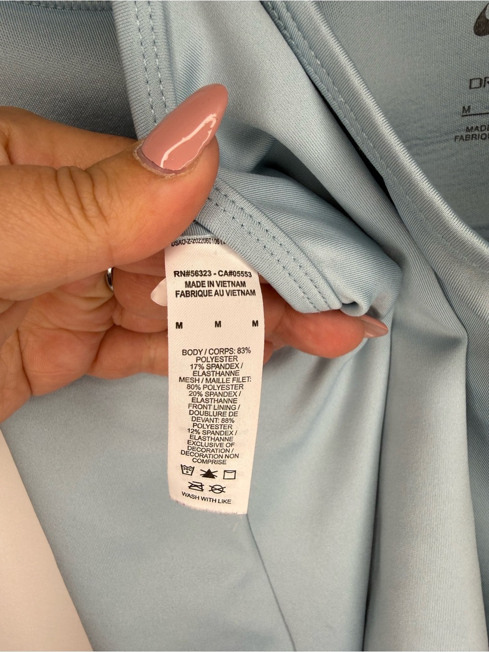 Nike Pale Blue Dri-Fit Racerback Tank - Picture 4 of 6